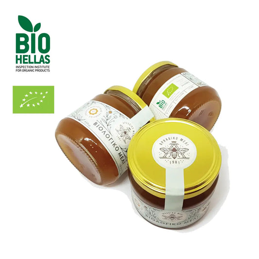 Grecki miód organiczny z kasztanów 600g