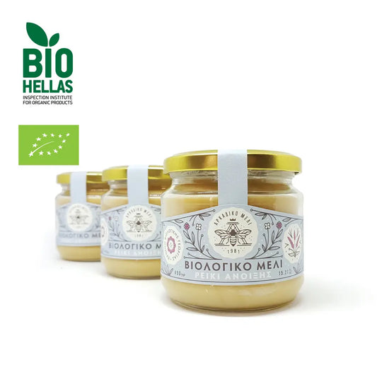 Grecki miód organiczny wrzosowy 600g