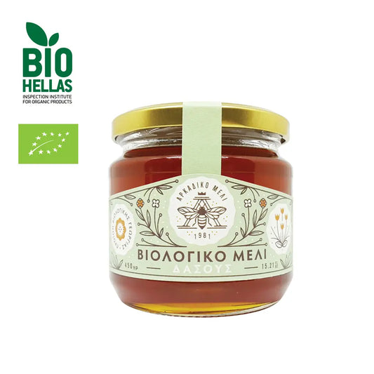 Organiczny miód grecki leśny 600g