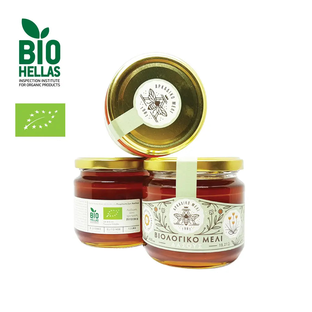 Organiczny miód grecki leśny 600g