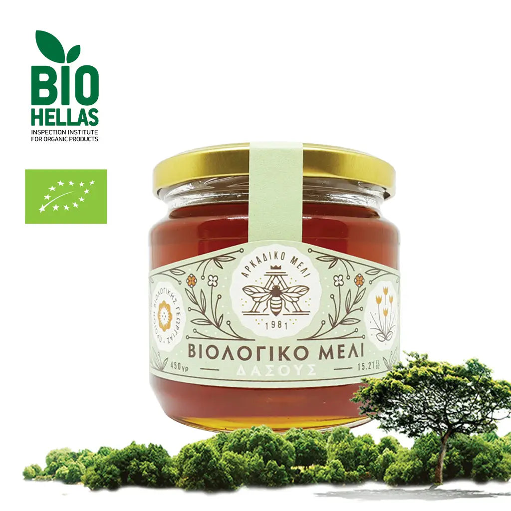 Organiczny miód grecki leśny 600g