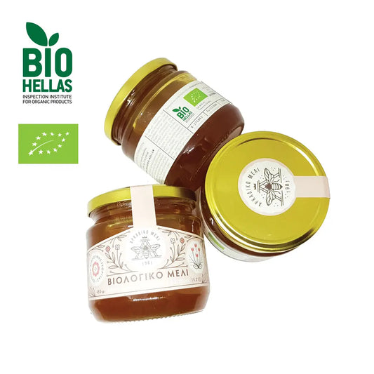 Grecki miód organiczny z dzikich kwiatów 600g