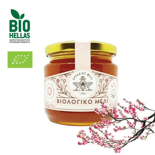 Grecki miód organiczny z dzikich kwiatów 600g