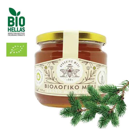 Spadziowy grecki miód organiczny z jodły 600g