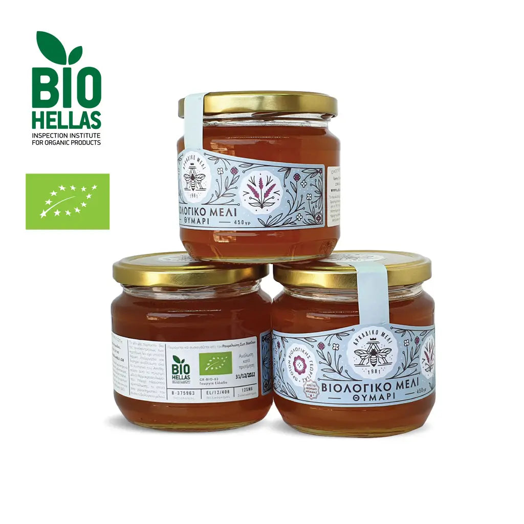 Grecki tymiankowy miód organiczny 600g