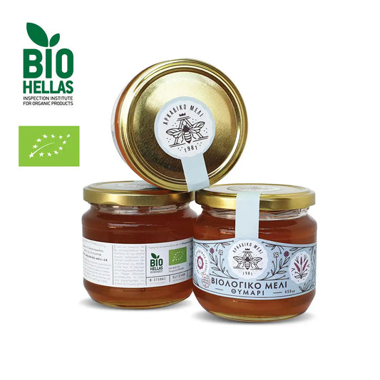 Grecki tymiankowy miód organiczny 600g