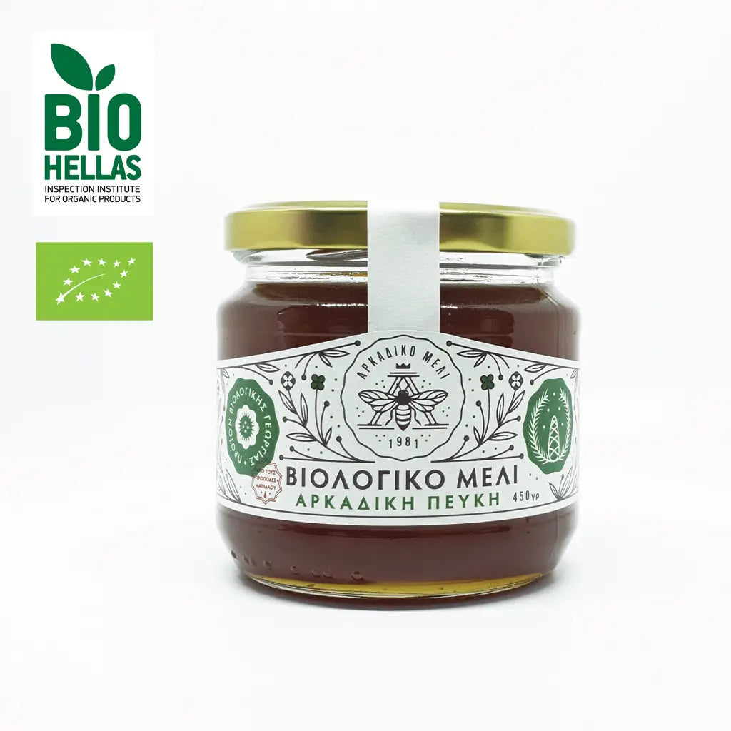 Spadziowy grecki miód sosnowy organiczny 600g