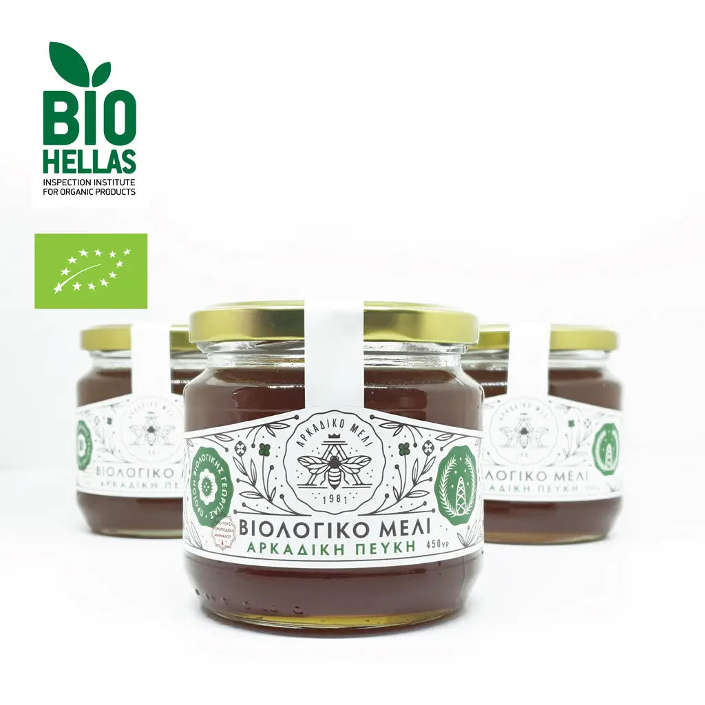 Spadziowy grecki miód sosnowy organiczny 600g