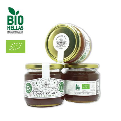 Spadziowy grecki miód sosnowy organiczny 600g