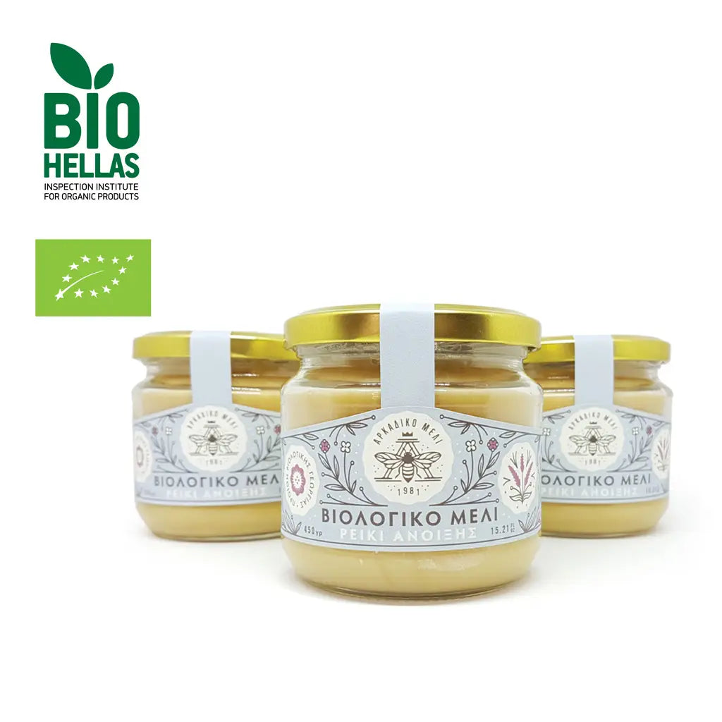 Grecki miód organiczny wrzosowy 600g