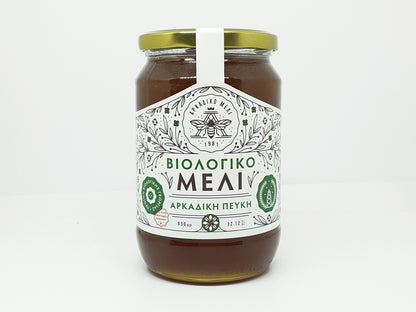 Spadziowy grecki miód sosnowy organiczny 600g