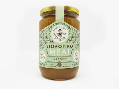 Organiczny miód grecki leśny 600g
