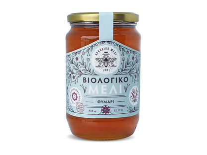 Grecki tymiankowy miód organiczny 600g