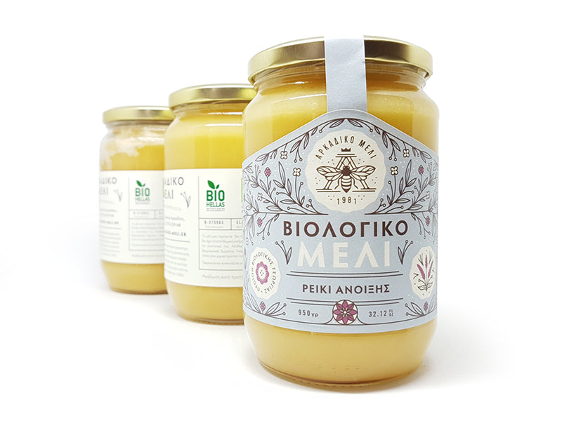 Grecki miód organiczny wrzosowy 600g