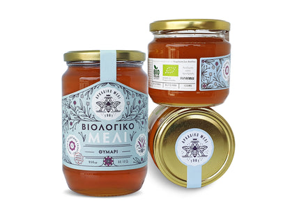 Grecki tymiankowy miód organiczny 600g