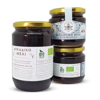 Spadziowy miód z greckiego dębu organiczny 600g