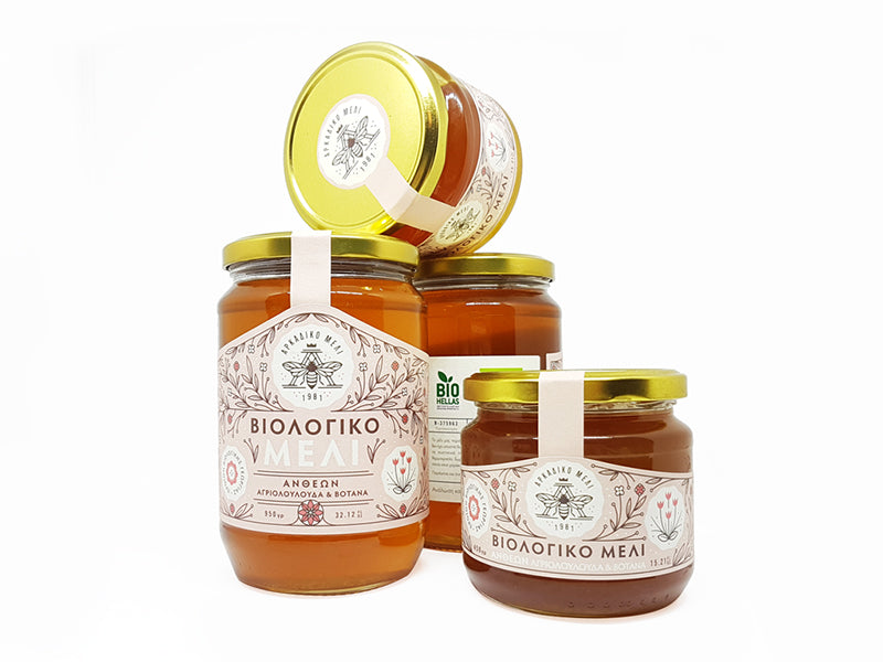 Grecki miód organiczny z dzikich kwiatów 600g
